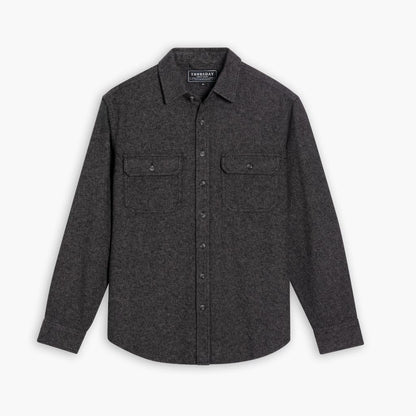 Summit Flannel Shirt | Black Herringbone